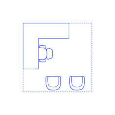 Layouts Private Offices L Shape Corner Guest Vinyl Svg File, Free Vectors File